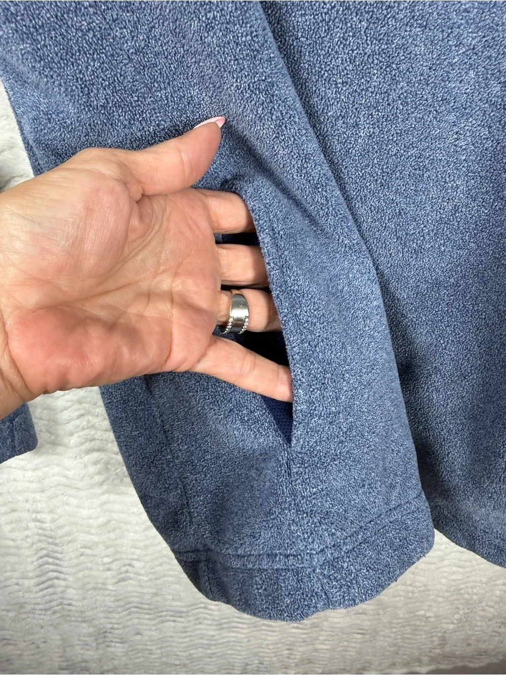 Nike Blue Dri-FIT Heathered Pullover